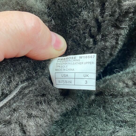 Emu brown leather and sheep fleece boots size 5 - Picture 6 of 9